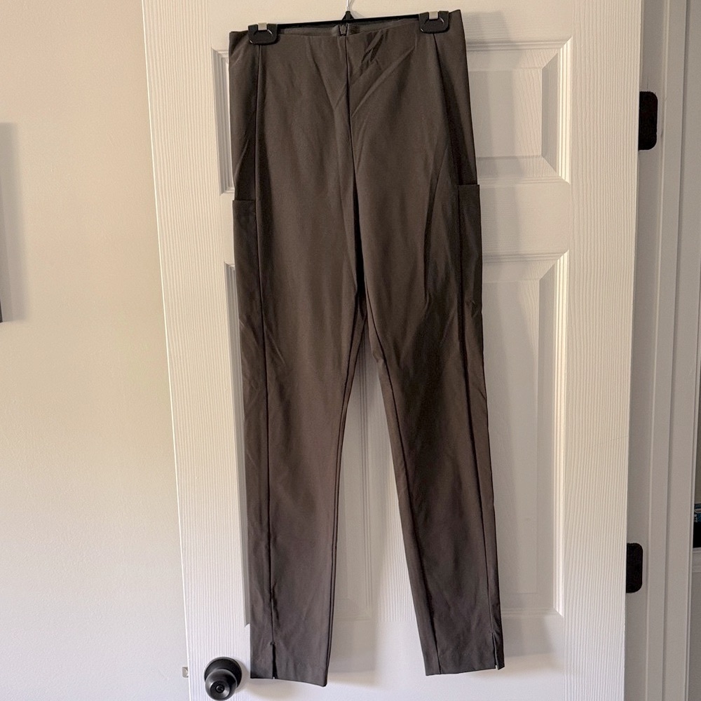 Athleta Wander Slim High Rise Olive Pants